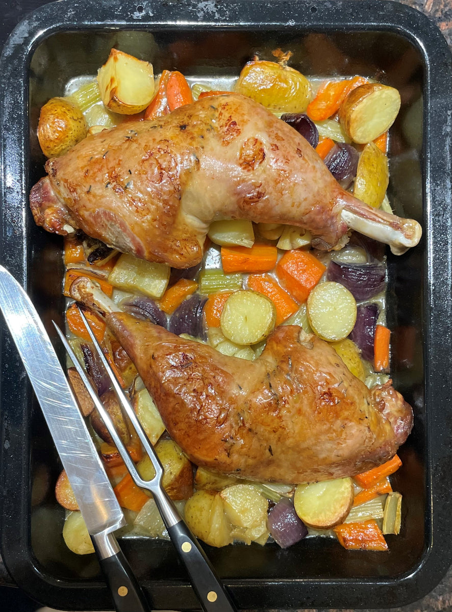 2 x Turkey Legs Bronze/White Newbold Turkeys